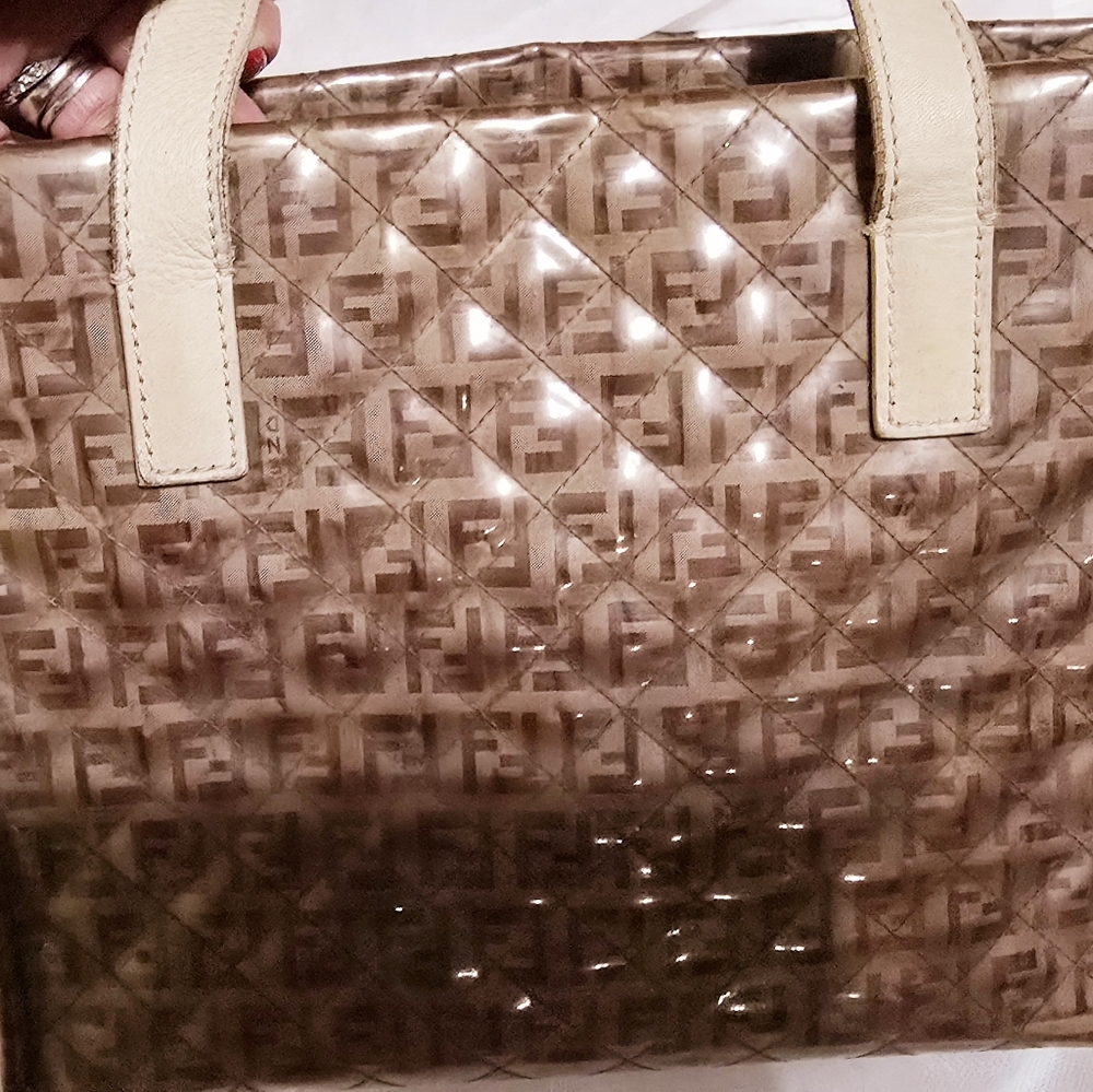 Fendi Beige Women's Bag with Multicolor Tassel - Picture 4 of 10
